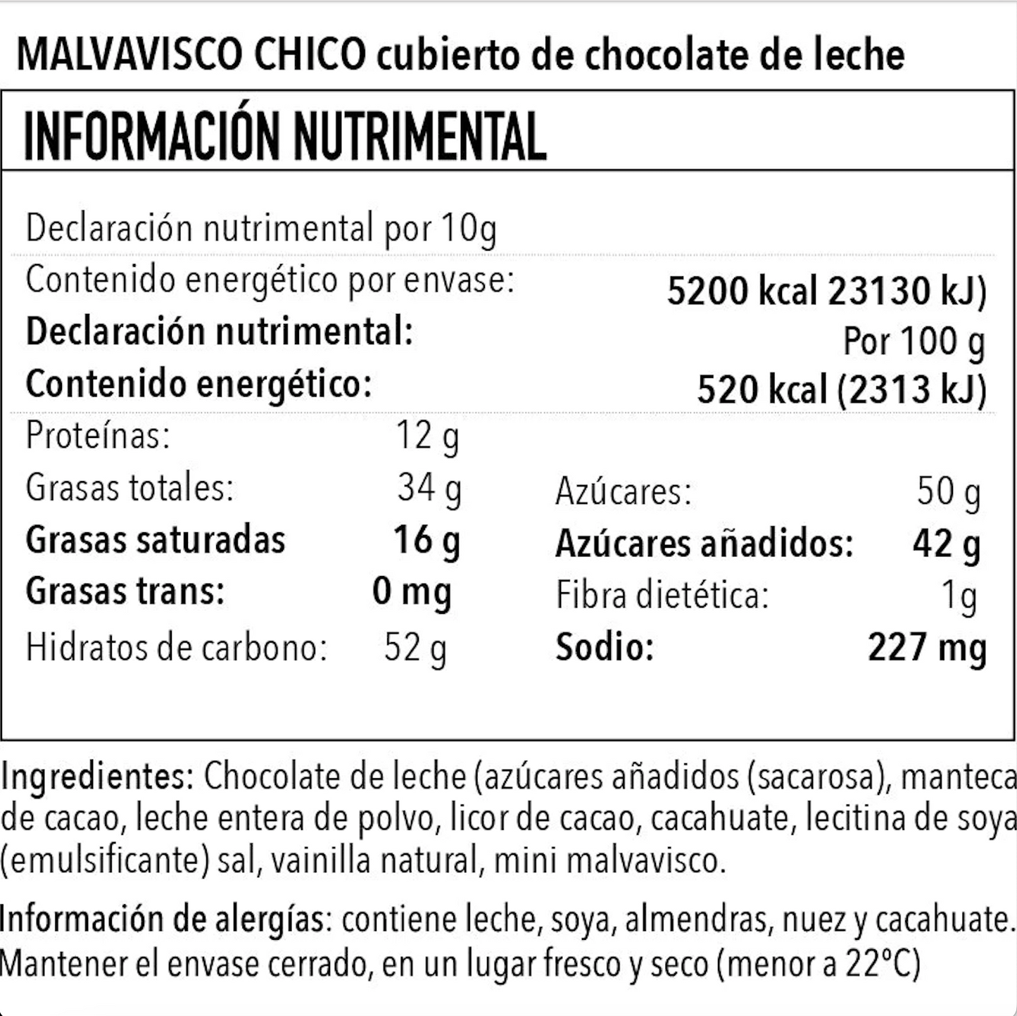 Malvavisco con chocolate